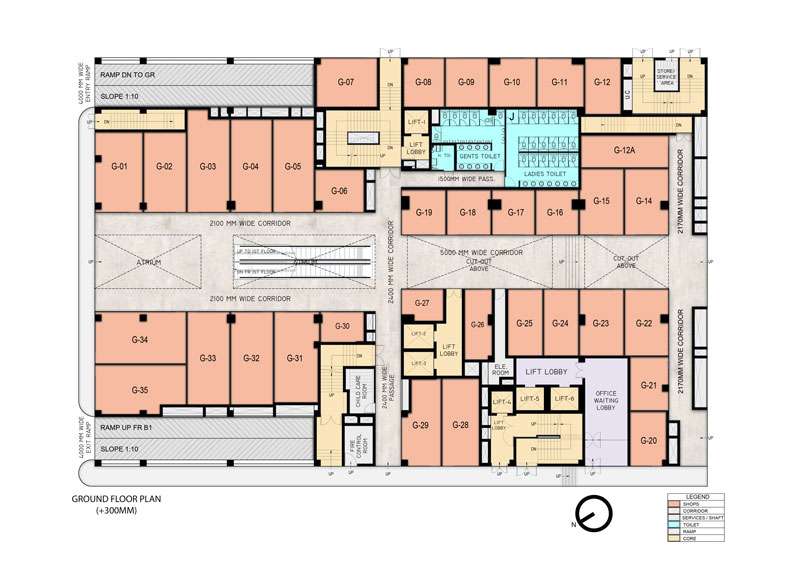 Ground - Seventh Floor